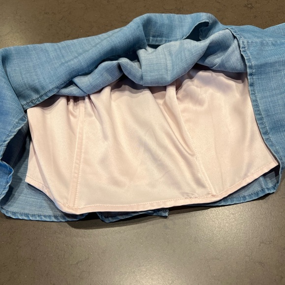 Guess Denim Off-The-Shoulder Corset Crop Top Sz: XS - Picture 11 of 16